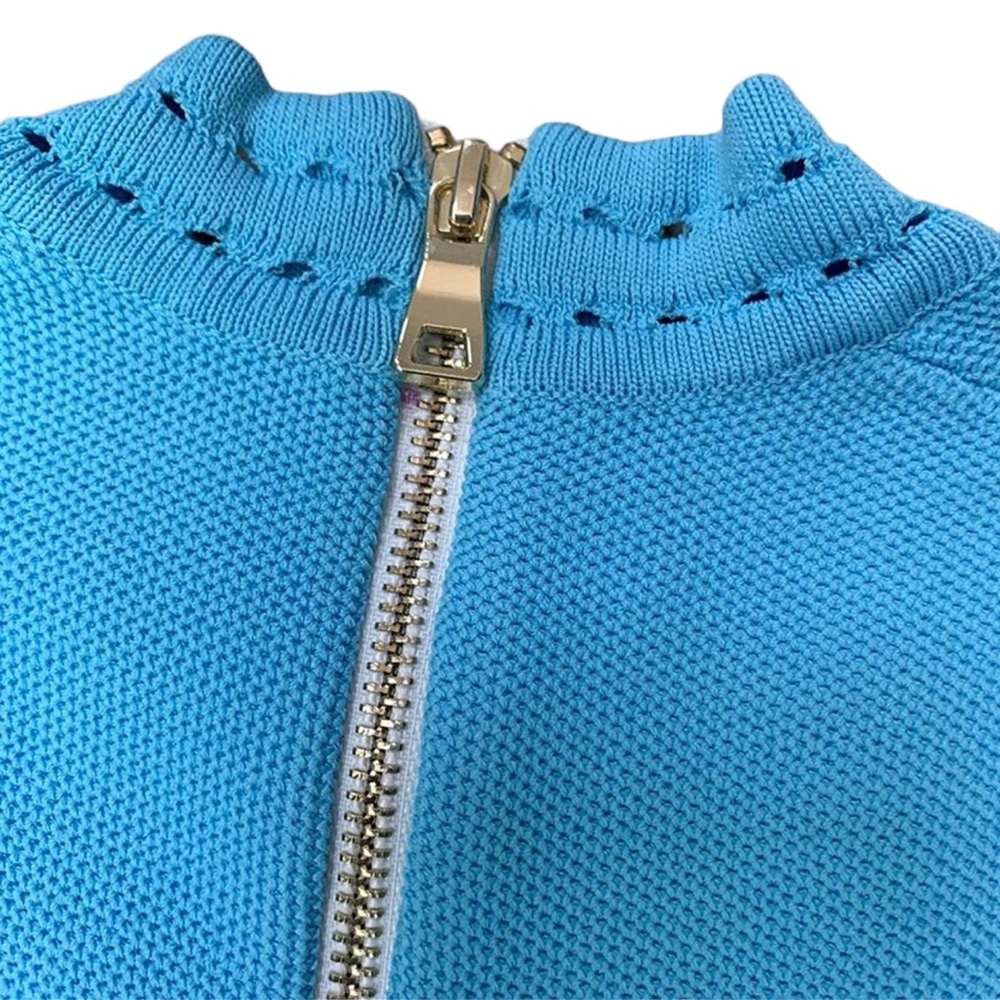Turquoise Knit Stretch Dress The Kinral - Picture 11 of 11